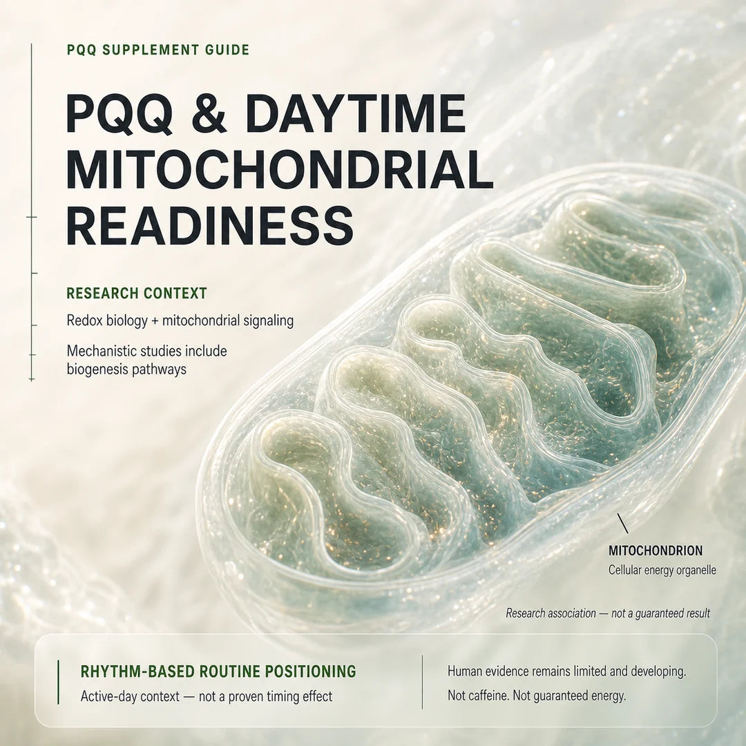 PQQ Supplement Guide: Mitochondria, Energy, and Daytime Vitality